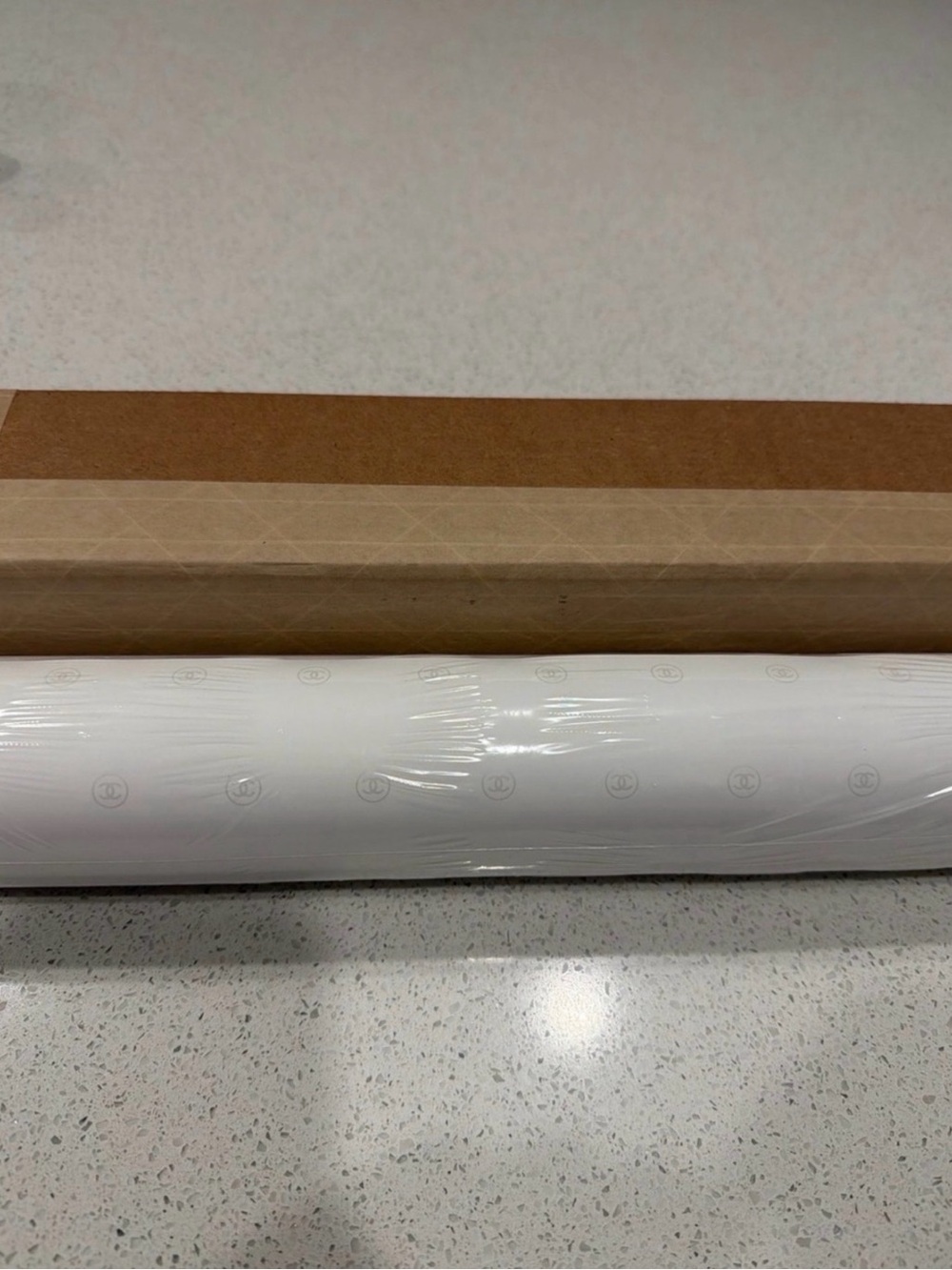 CHANEL White Branded Gift Wrap Roll